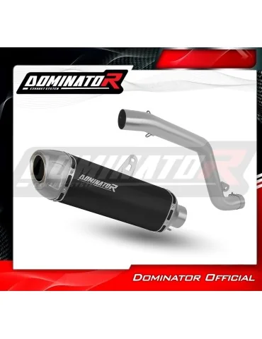 Silencieux slip-on Dominator S6 Noir pour Kawasaki ZX10R (2006-2007) - réf. KA090DS6BL