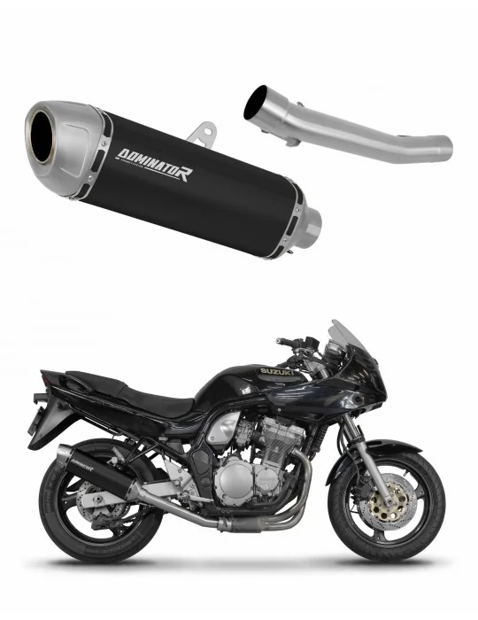 Silencieux slip-on Dominator S6 Noir pour Suzuki GSF Bandit N / S 600 (1995-1999)
