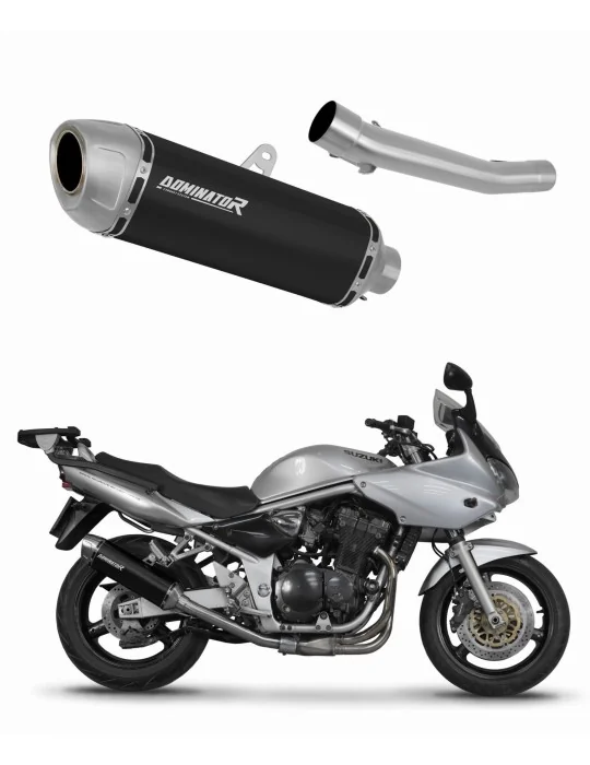 Silencieux slip-on Dominator S6 Noir pour Suzuki GSF Bandit 600 (2000-2004)