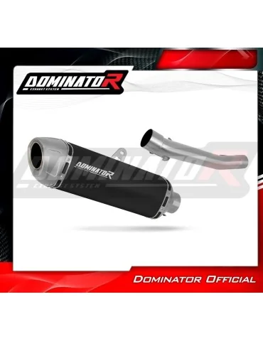 Silencieux slip-on Dominator S6 Noir pour Suzuki GSF Bandit 600 (2000-2004)