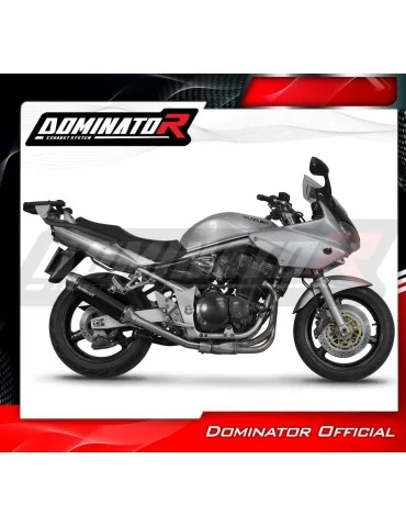 Silencieux slip-on Dominator S6 Noir pour Suzuki GSF Bandit 600 (2000-2004)