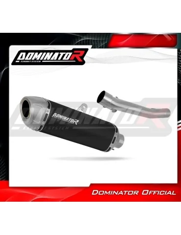 Silencieux slip-on Dominator S6 Noir pour Suzuki GSF Bandit 1200 (1996-2000)