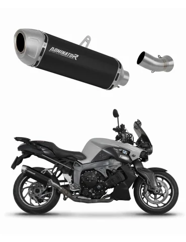 Silencieux slip-on Dominator S6 Noir pour BMW K1300R (2007-2015)