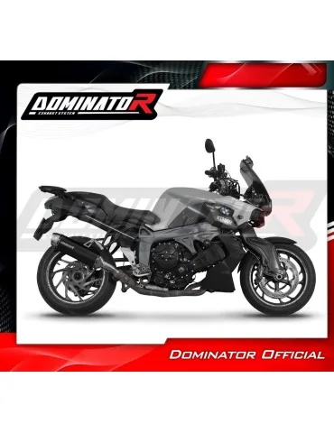 Silencieux slip-on Dominator S6 Noir pour BMW K1300R (2007-2015)