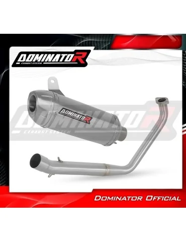 Ligne d'échappement complète inox Dominator S3 pour Yamaha MT 125 (2020)