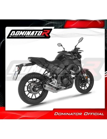 Ligne d'échappement complète inox Dominator S3 pour Yamaha MT 125 (2020)