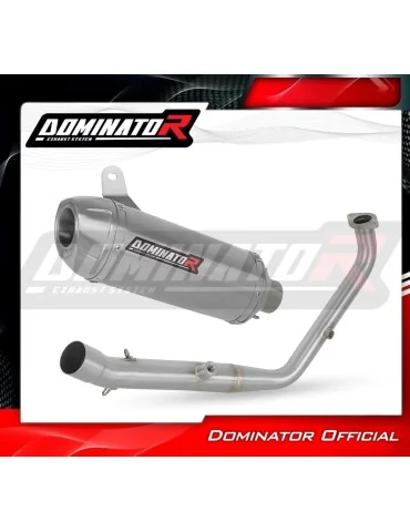 Ligne d'échappement complète inox Dominator S3 pour Yamaha MT 125 Euro 5+ (2024-2026)
