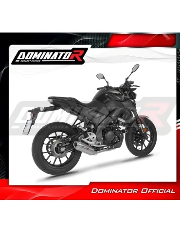 Ligne d'échappement complète inox Dominator S3 pour Yamaha MT 125 Euro 5+ (2024-2026)