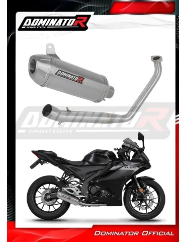 Ligne d'échappement complète inox Dominator S3 pour Yamaha YZF R125 (2019-2020)