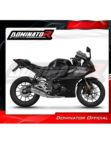 Ligne d'échappement complète inox Dominator S3 pour Yamaha YZF R125 (2019-2020)