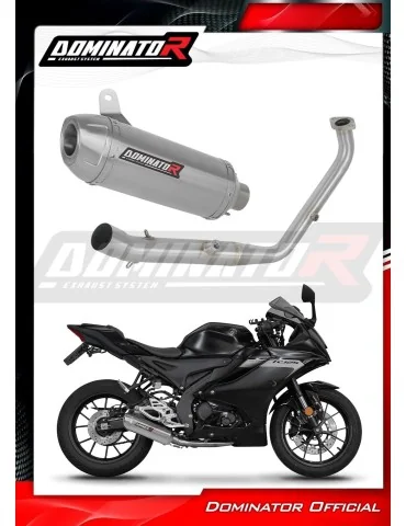 Ligne d'échappement complète inox Dominator S3 pour Yamaha YZF R125 Euro 5+ (2024-2026)