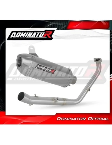 Ligne d'échappement complète inox Dominator S3 pour Yamaha YZF R125 Euro 5+ (2024-2026)