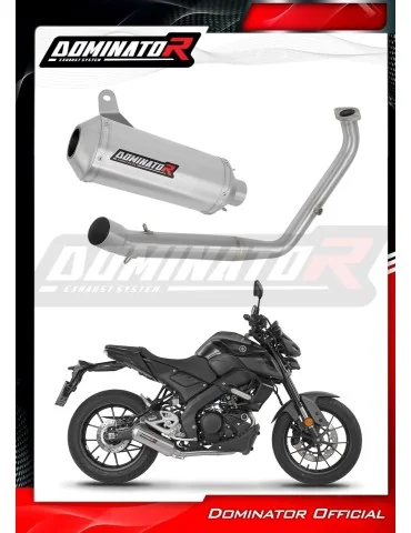 Ligne d'échappement complète inox Dominator OV G2 pour Yamaha MT 125 (2021-2024)