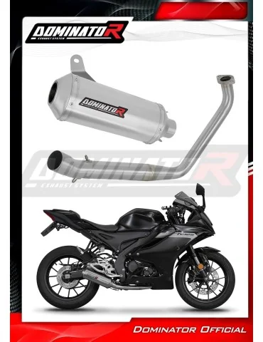 Ligne d'échappement complète inox Dominator OV G2 pour Yamaha YZF R125 (2019-2020)