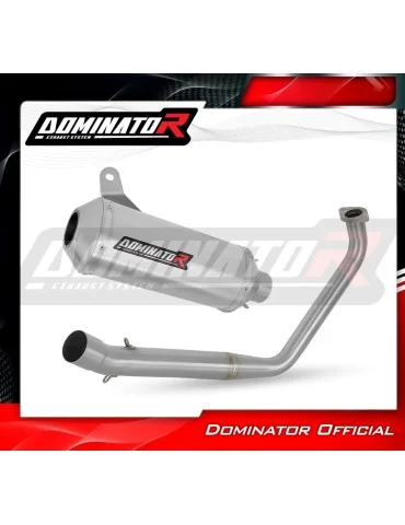 Ligne d'échappement complète inox Dominator OV G2 pour Yamaha YZF R125 (2019-2020)