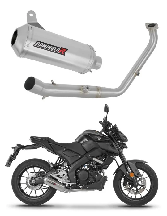 Ligne d'échappement complète inox Dominator OV G2 pour Yamaha MT 125 Euro 5+ (2024-2026)