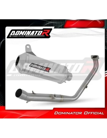 Ligne d'échappement complète inox Dominator OV G2 pour Yamaha YZF R125 Euro 5+ (2024-2025)
