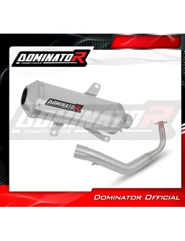 Ligne d'échappement complète inox Dominator OV G2 pour Honda NSS 125 Forza (2017-2020)