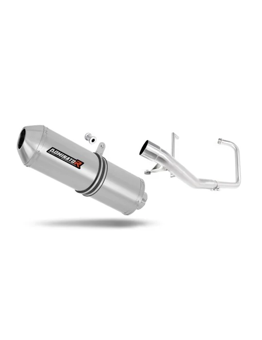 Ligne d'échappement complète inox Dominator OVR pour Yamaha YBR 125 (2000-2008)