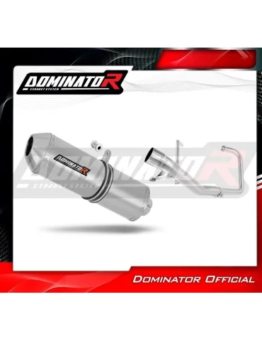 Ligne d'échappement complète inox Dominator OVR pour Yamaha YBR 125 (2009-2018)