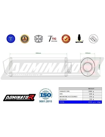 Silencieux slip-on Dominator OVR pour Can-Am Spyder RS 990 (2007-2012)