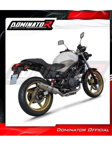 Ligne d'échappement complète inox Dominator GP1 pour Honda VTR 250 (2009-2015)