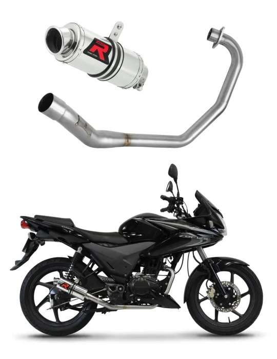 Ligne d'échappement complète inox Dominator GP1 pour Honda CBF 125 (2009-2014)