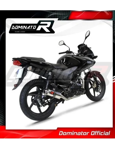 Ligne d'échappement complète inox Dominator GP1 pour Honda CBF 125 (2009-2014)