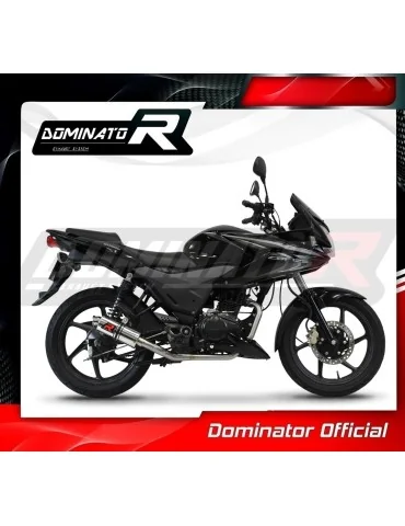 Ligne d'échappement complète inox Dominator GP1 pour Honda CBF 125 (2009-2014)
