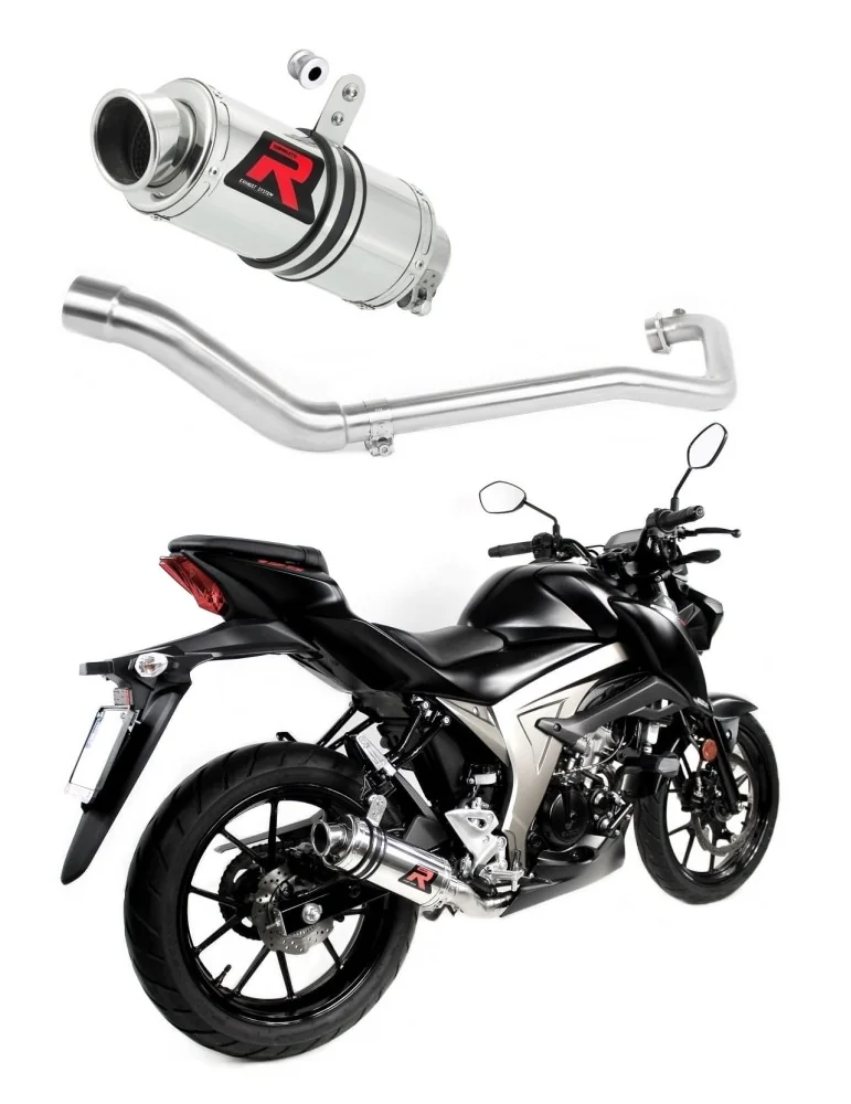 Ligne d'échappement complète inox Dominator GP1 pour Suzuki GSX S 125 (2017-2019)