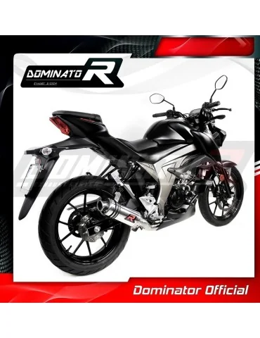 Ligne d'échappement complète inox Dominator GP1 pour Suzuki GSX S 125 (2017-2019)