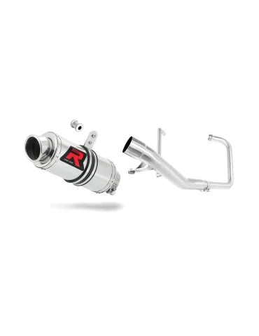 Ligne d'échappement complète inox Dominator GP1 pour Yamaha YBR 125 (2000-2008)