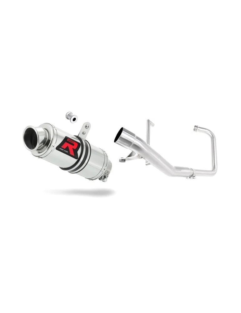 Ligne d'échappement complète inox Dominator GP1 pour Yamaha YBR 125 (2000-2008)
