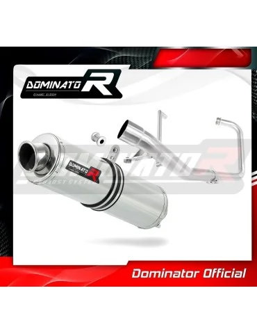 Ligne d'échappement complète inox Dominator ST pour Yamaha YBR 125 (2000-2008)