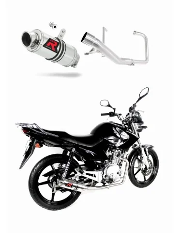 Ligne d'échappement complète inox Dominator GP1 pour Yamaha YBR 125 (2009-2018)