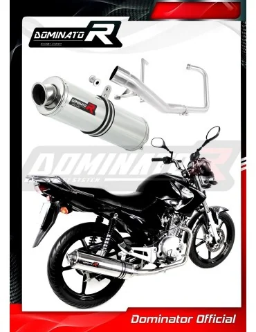 Ligne d'échappement complète inox Dominator ST pour Yamaha YBR 125 (2009-2018)
