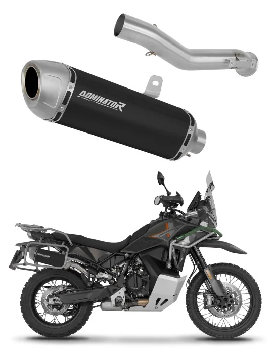 Silencieux slip-on Dominator S6 Noir pour CF Moto 1000 MT-X (2026)