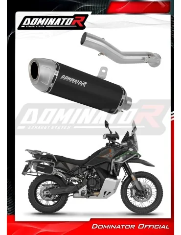 Silencieux slip-on Dominator S6 Noir pour CF Moto 1000 MT-X (2026)