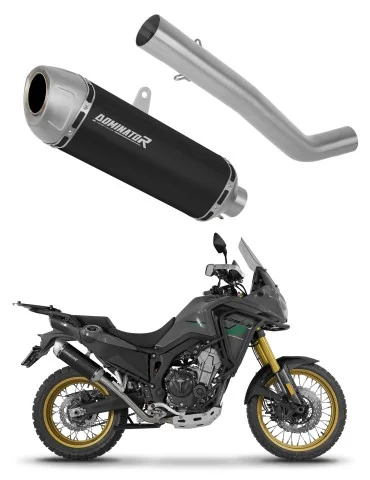 Silencieux slip-on Dominator S6 Noir pour Rieju Aventura 500 (2023-2026)