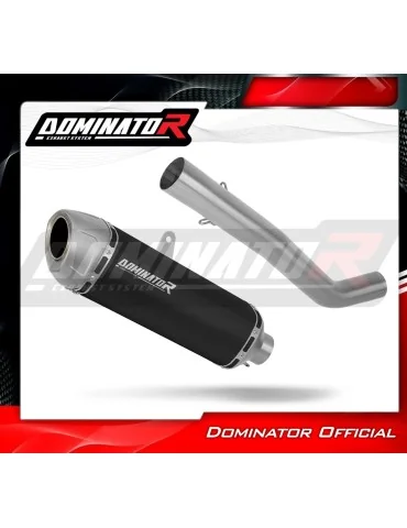 Silencieux slip-on Dominator S6 Noir pour Rieju Aventura 500 (2023-2026)
