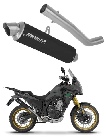 Silencieux slip-on Dominator GPF Noir pour Rieju Aventura 500 (2023-2026)