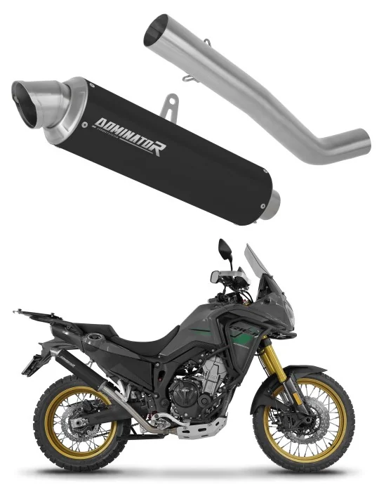 Silencieux slip-on Dominator GPF Noir pour Rieju Aventura 500 (2023-2026)
