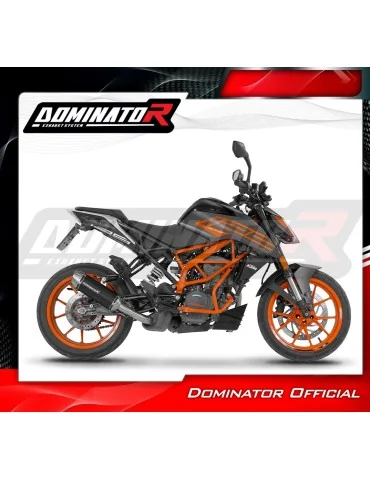 Silencieux slip-on Dominator S3 Noir pour KTM 125 Duke (2021-2023)