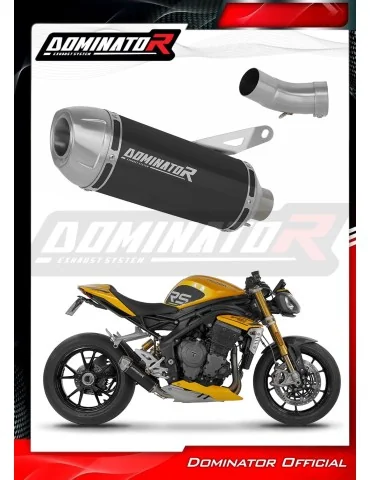Silencieux slip-on Dominator S3 Noir pour Triumph Speed Triple 1200 RS / RR (2021-2024)