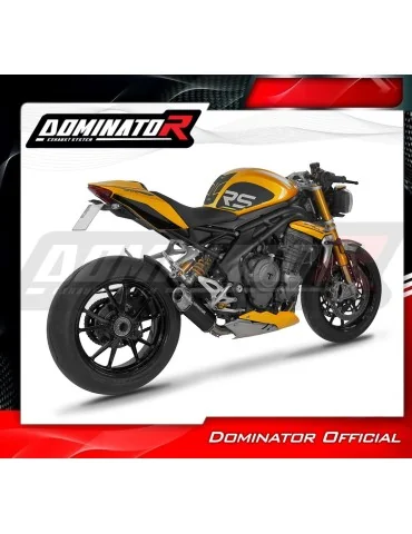 Silencieux slip-on Dominator S3 Noir pour Triumph Speed Triple 1200 RS / RR (2021-2024)