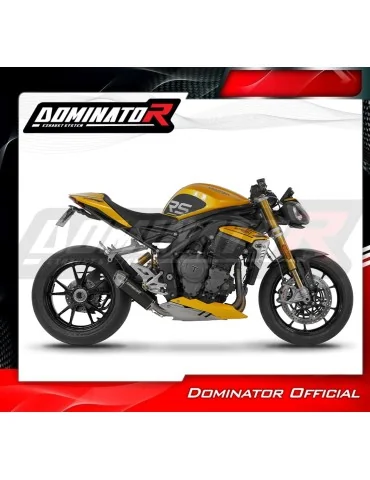 Silencieux slip-on Dominator S3 Noir pour Triumph Speed Triple 1200 RS / RR (2021-2024)