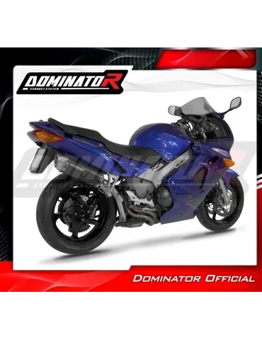 Silencieux slip-on Dominator S6 Noir pour Honda VFR 800 Fi (1998-2001)