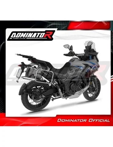 Silencieux slip-on Dominator S6 Noir pour Zontes 703F (2025-2026)