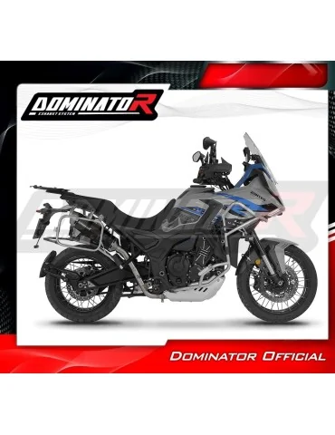 Silencieux slip-on Dominator S6 Noir pour Zontes 703F (2025-2026)