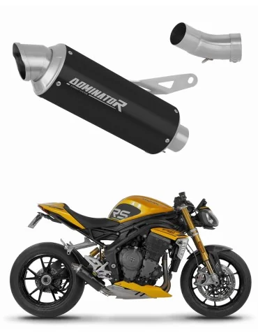 Silencieux slip-on Dominator GPF Noir pour Triumph Speed Triple 1200 RS / RR (2021-2024)